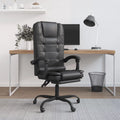 Black Faux Leather Massage Reclining Office Chair Y953