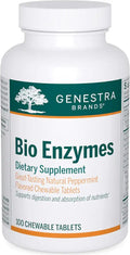 Chewable Digestive Enzymes Tablets Peppermint Flavor 100 Tablets O6587