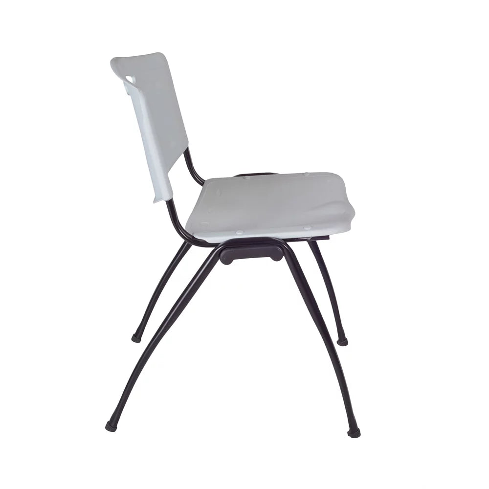 42" Round Breakroom Table & 4 Stack Chairs H949965