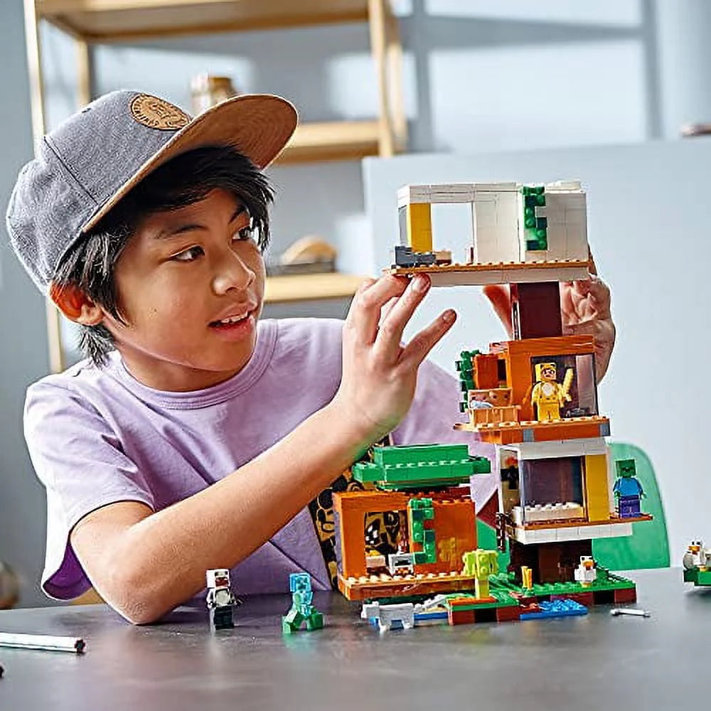 Minecraft Treehouse Building Kit Playset 909 Pieces N8592