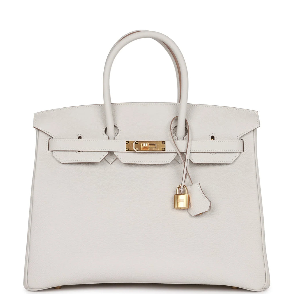Birkin 35 Gris Pale Togo Gold Hardware L766