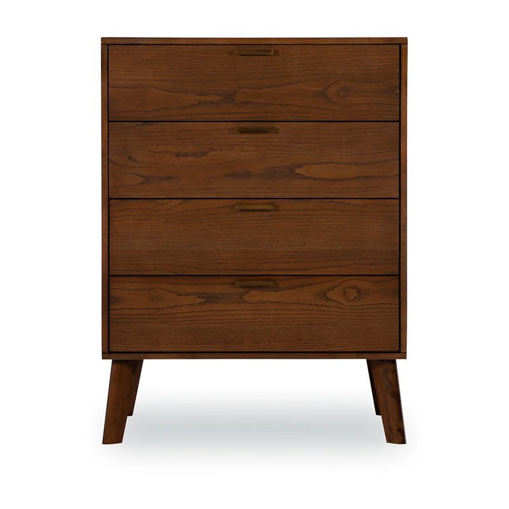 Walnut Four Drawer Wood Chest R466129