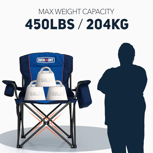 Oversized Folding Camping Chair with Padded Cushion S342