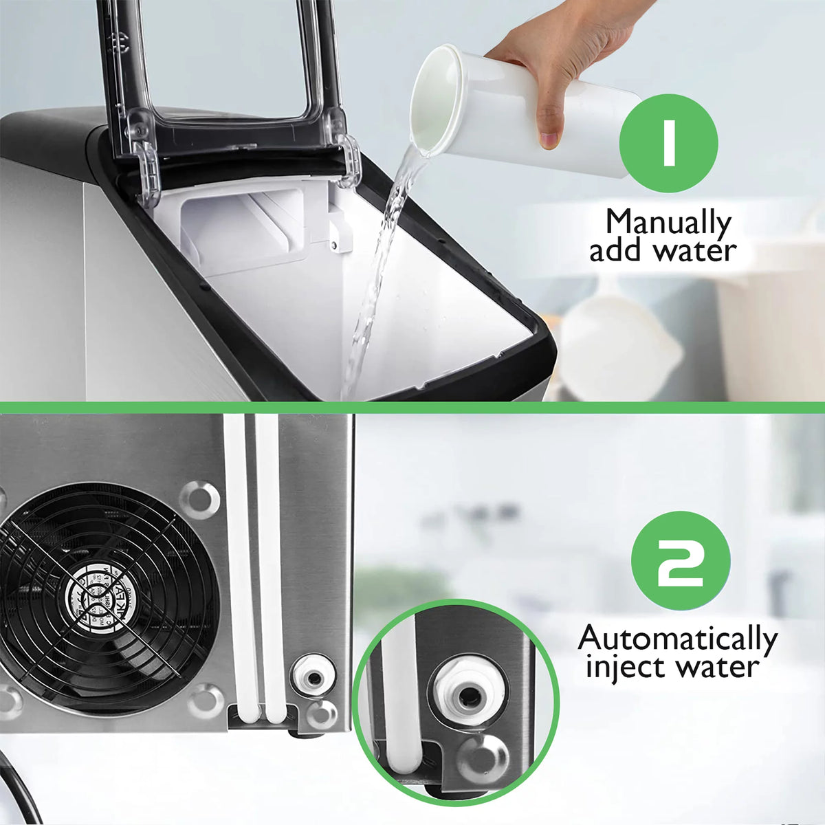 Countertop Nugget Ice Maker 29lb/Day Self-Cleaning E53998