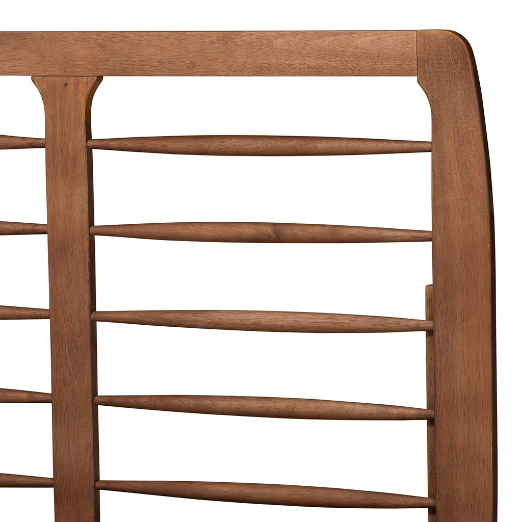 Ash Walnut Finished Wood Full Size Platform Bed L185412
