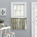 Sage Leaf Pattern Curtain Tiers 56"x24" A39909