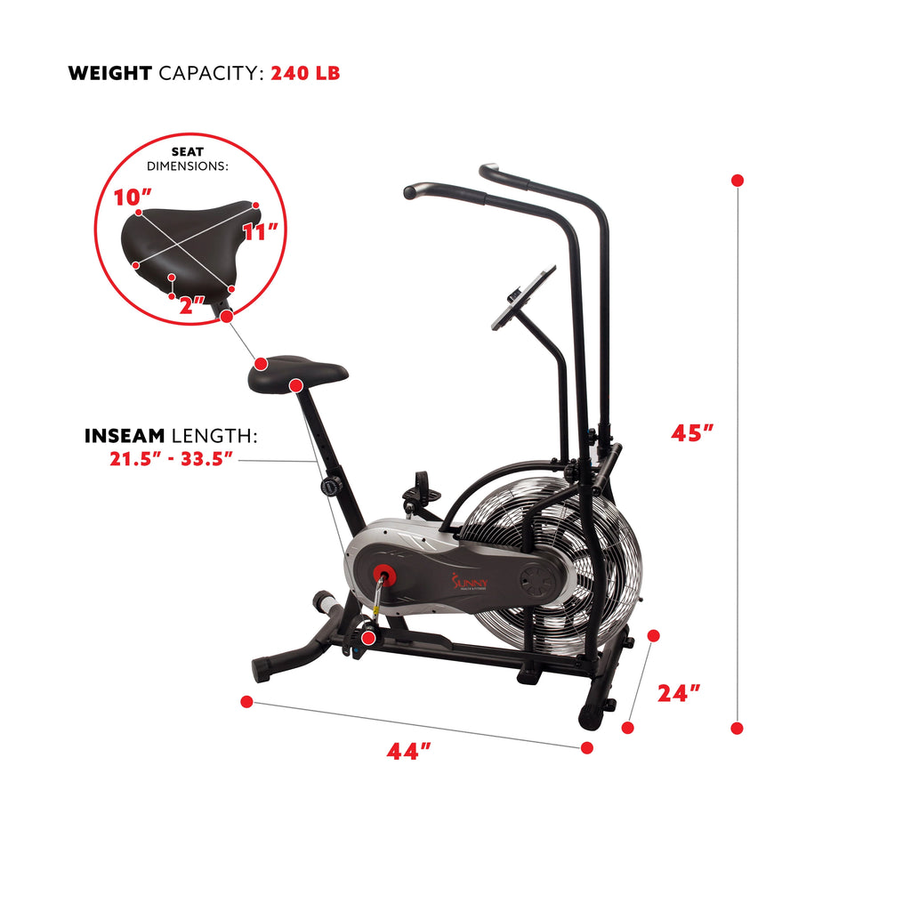 Indoor Stationary Upright Air Bike I64088