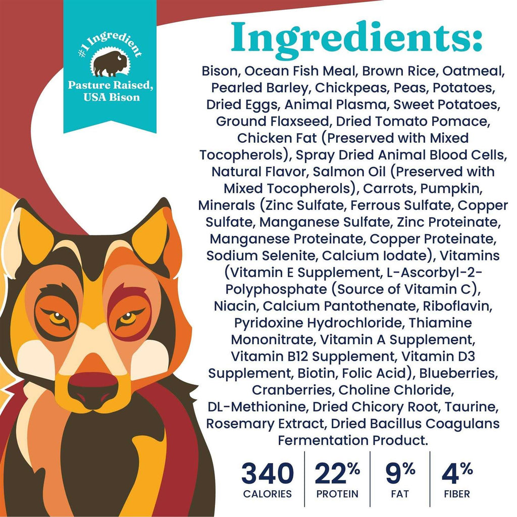 Bison Dry Dog Food O8384