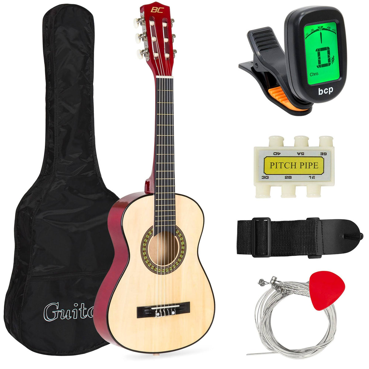 30in Kids Classical Acoustic Guitar Beginners Set with Carry Bag H57441