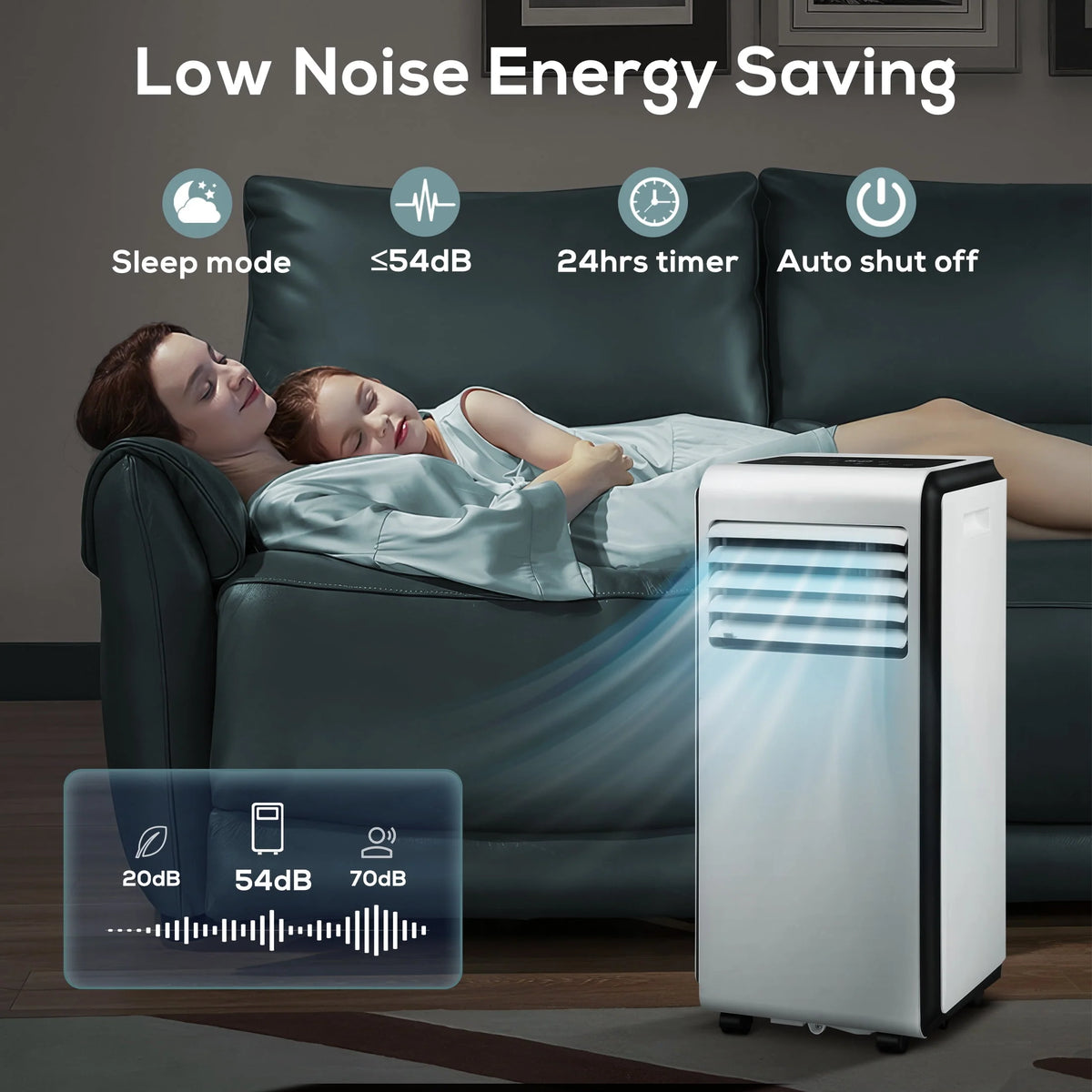 5,000 BTU Portable Air Conditioner Dehumidifier Fan C926