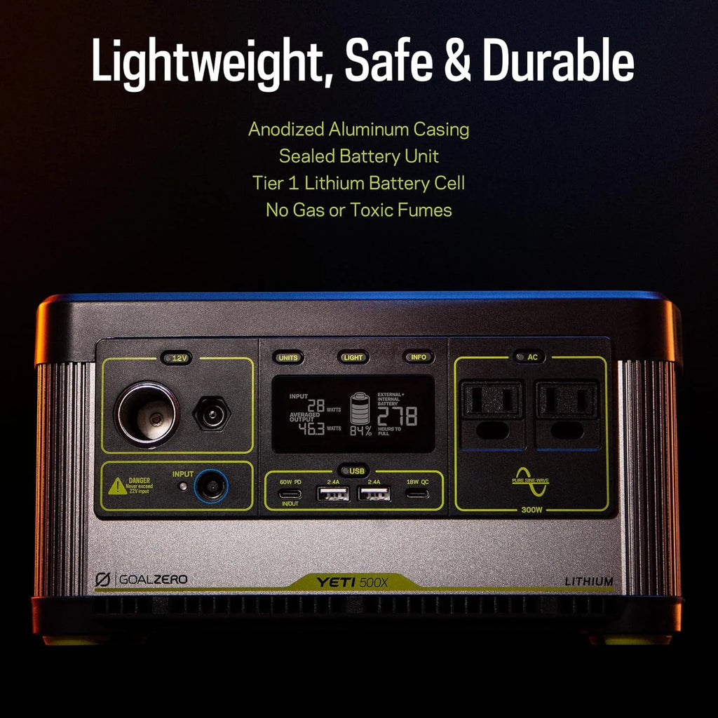 Restored Portable Power Station 505Wh Lithium Battery 300 Watt T78415