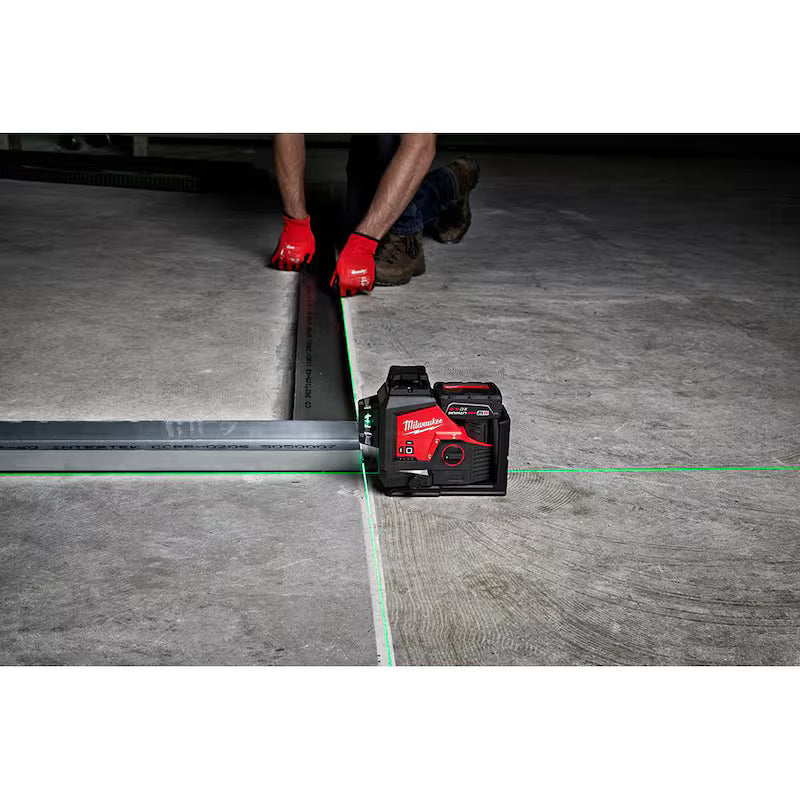 12-Volt Cordless Green 3-Plane Laser Level Kit with 4.0 Ah Battery D60920