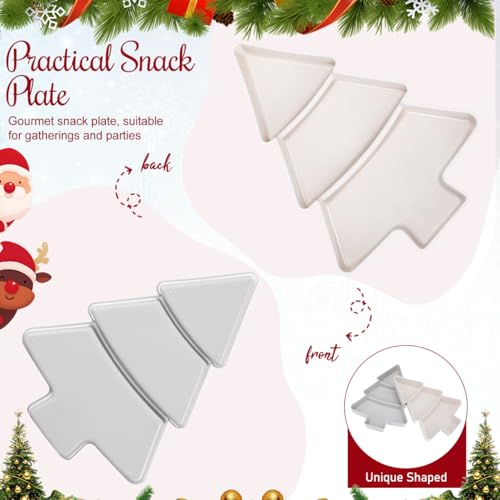2pcs Tree Shaped Plastic Serving Tray B785