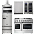 48 Dual Fuel Range, Range Hood, Refrigerator, Dishwasher, Microwave, Wine Cooler V237