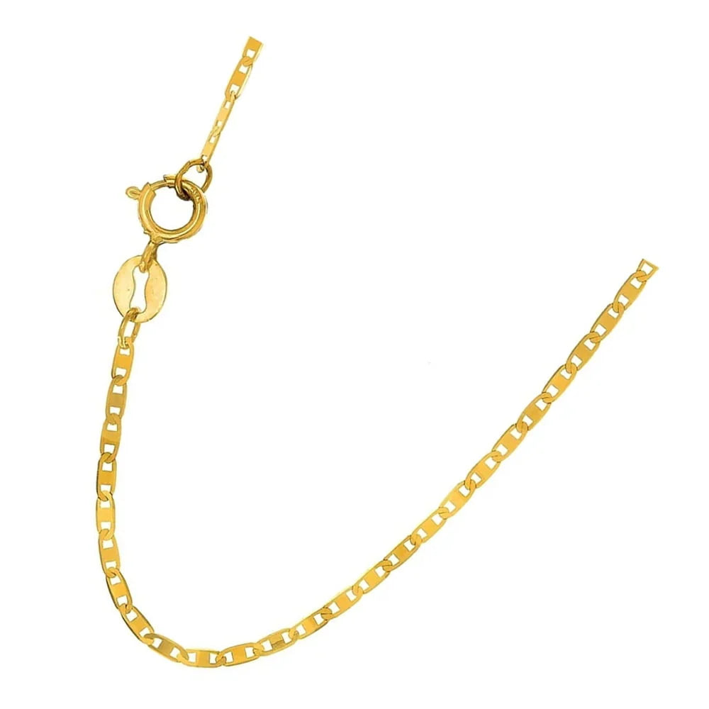 Solid Yellow Gold Mariner Chain Necklace D2600