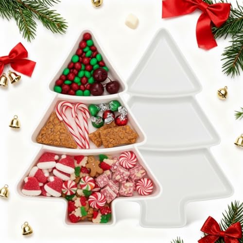 2pcs Tree Shaped Plastic Serving Tray B785