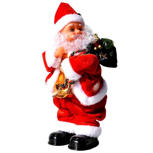 Animated Singing and Dancing Santa Claus Christmas Figurine J48362