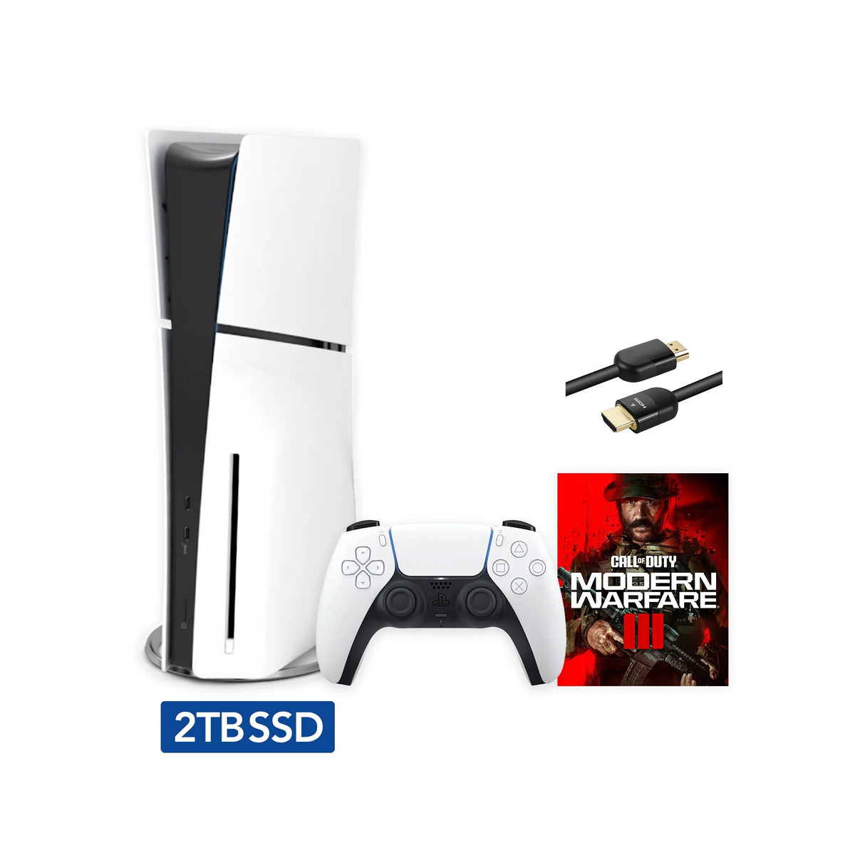 White 2TB Disc Edition Gaming Console Z899