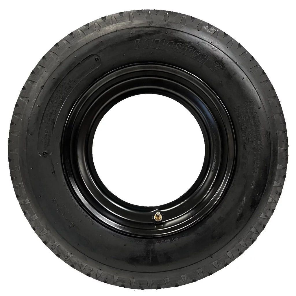2-Pk Mounted Trailer Tire Rim 14.5 in. Demountable Rim Wheel Z5281