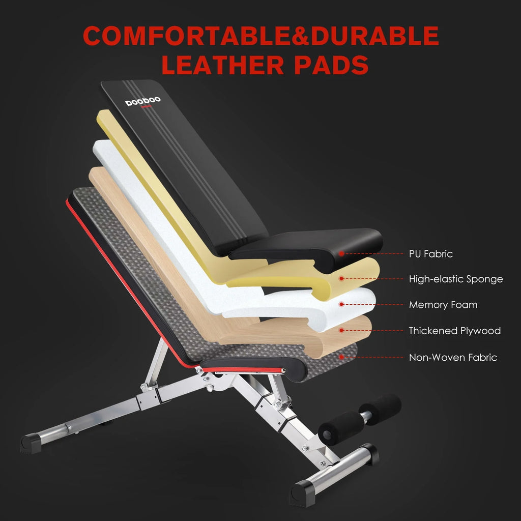 Foldable Weight Bench 600 lbs 6 Incline Adjustable Z174439