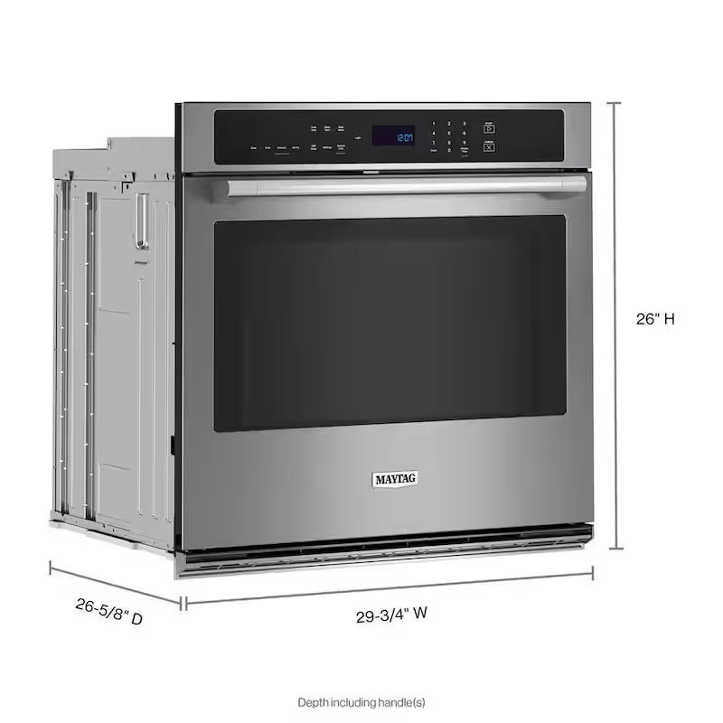 30 in. Electric Wall Oven with Convection Self-Cleaning Stainless Steel B6017