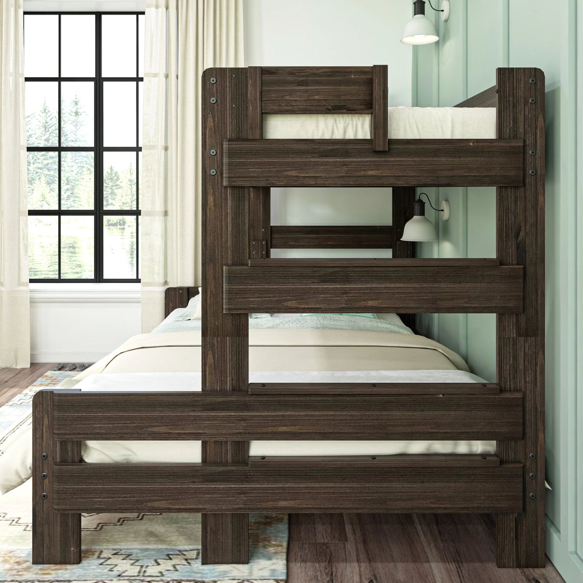 Twin XL Over Queen Platform Bed Frame U6846