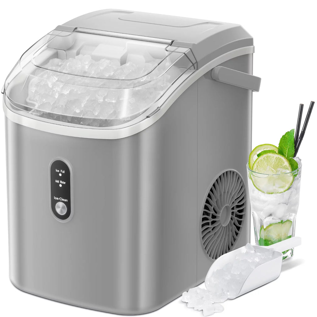 Portable Countertop Nugget Ice Maker with Self-Cleaning I7103