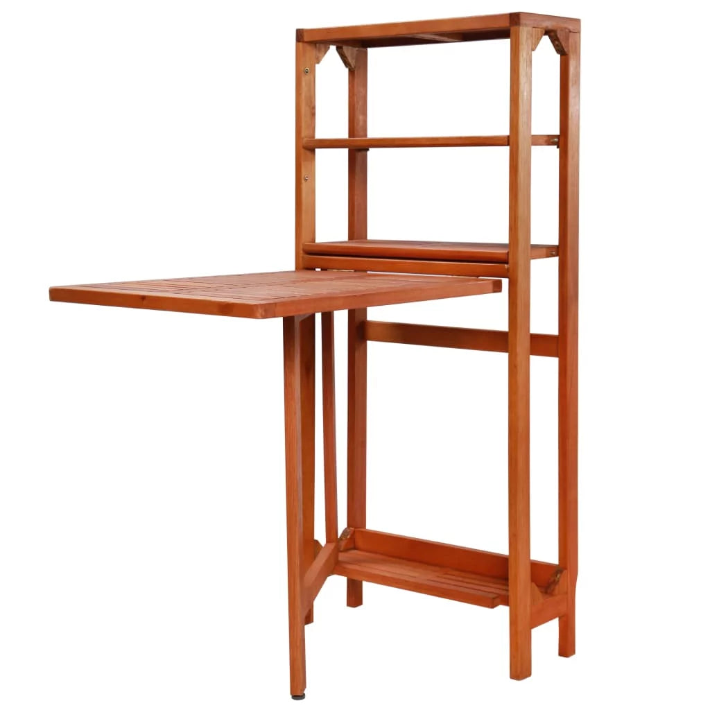3 Piece Acacia Wood Folding Dining Table Set with 2 Chairs H86415