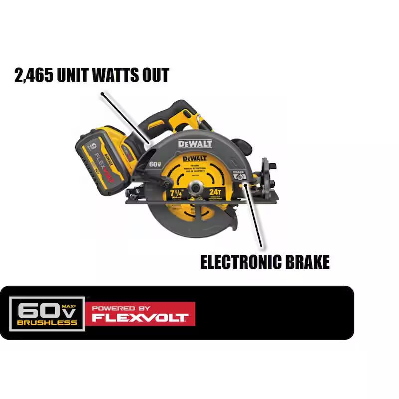 60V MAX Cordless Brushless 7-1/4 in. Circular Saw with Brake C941