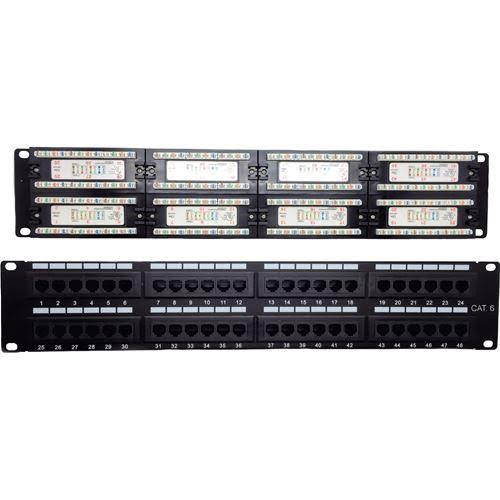48 Port Cat6 Rack Mount Patch Panel Q855