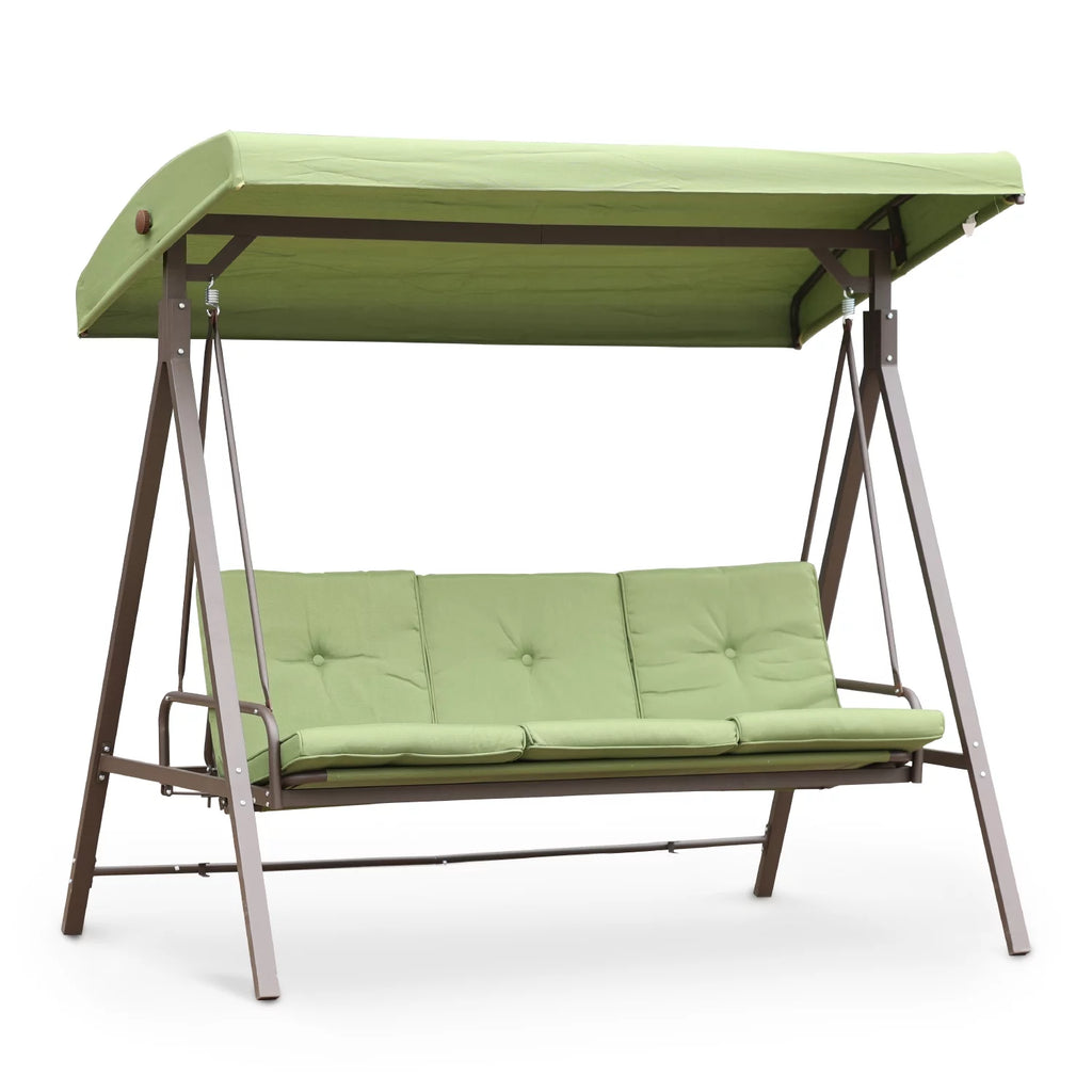 Outdoor Converting Patio Porch Swing Bed with Adjustable Canopy C38102