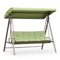 Outdoor Converting Patio Porch Swing Bed with Adjustable Canopy C38102