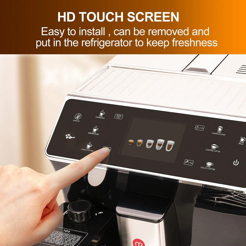 Automatic Espresso Coffee Machine with Grinder and Milk Frother I239