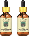Pure Aloe Vera Oil with Glass Dropper 100mlx2 (6.76 oz) A654185