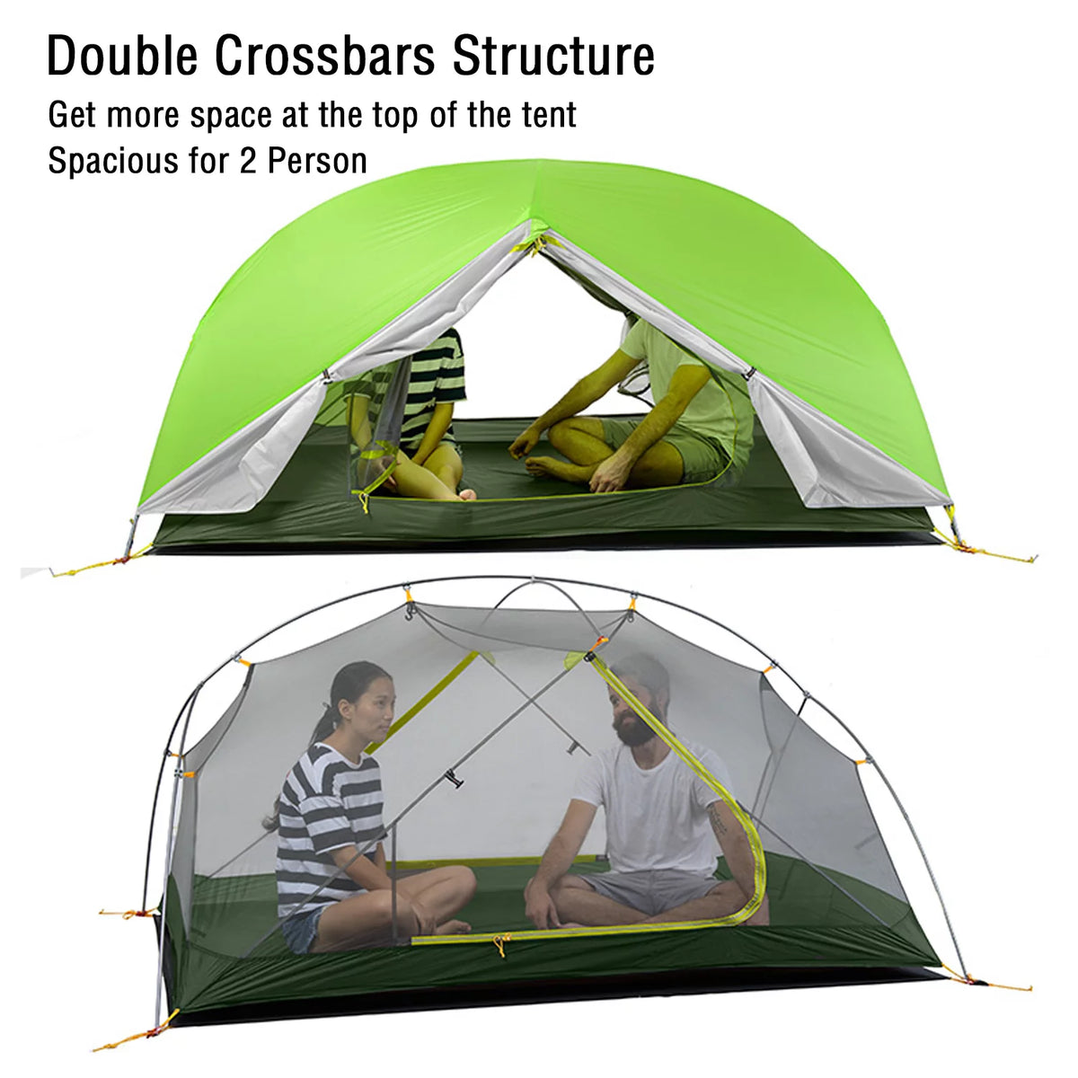 Backpacking Camping Tent 2 Person Lightweight Waterproof D827034