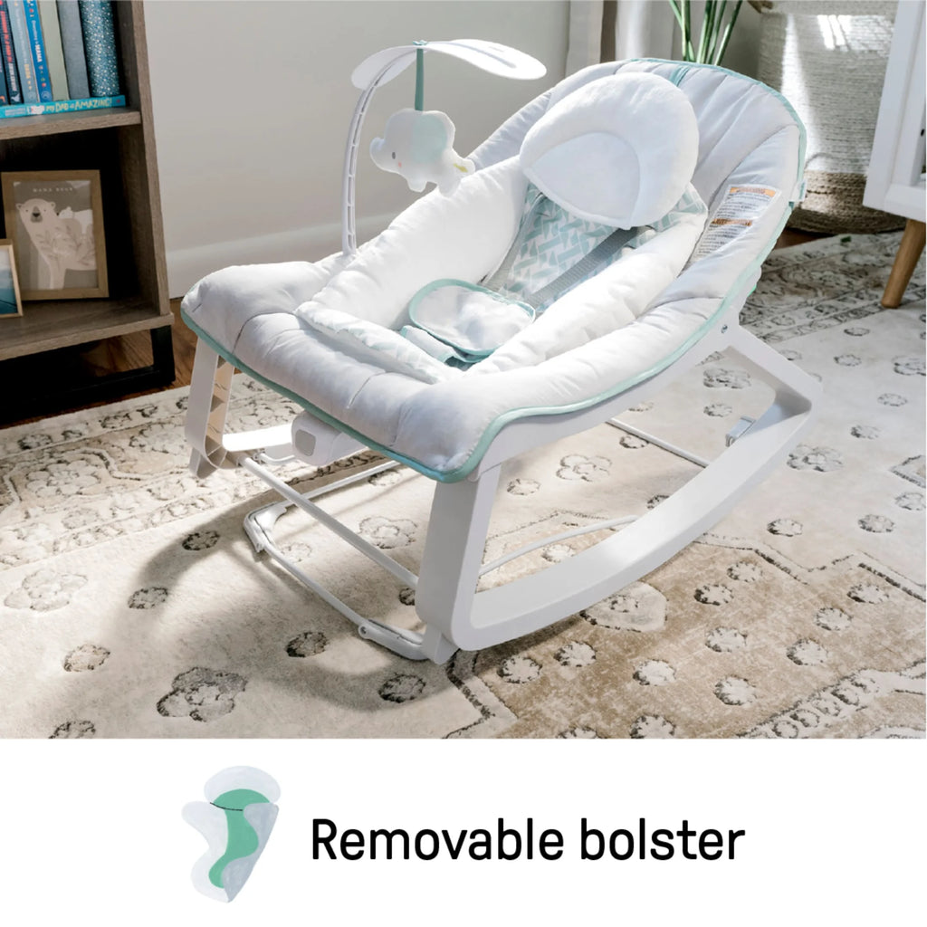 Gray 3-in-1 Baby Bouncer and Rocker Chair N162450