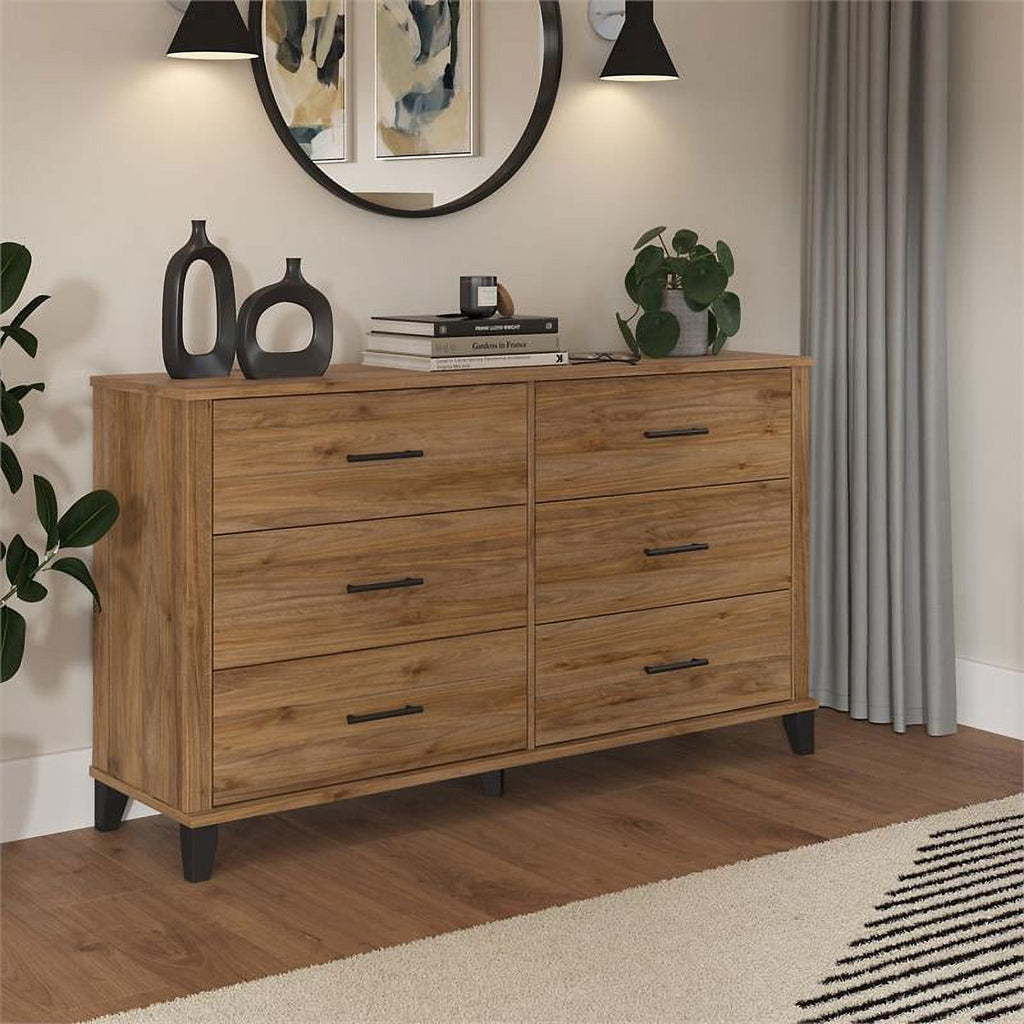 6 Drawer Engineered Wood Dresser F650010