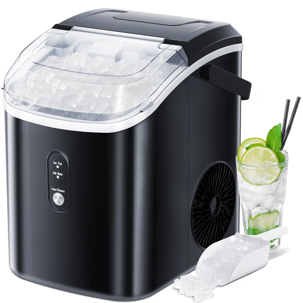 Portable Countertop Nugget Ice Maker with Self-Cleaning I7103