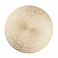 Round Gold Vinyl Placemats Set of 12 T495