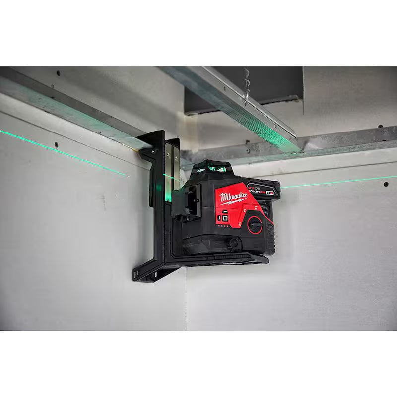 12-Volt Cordless Green 3-Plane Laser Level Kit with 4.0 Ah Battery D60920