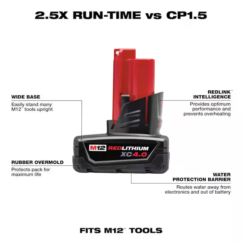 12-Volt Cordless Green 3-Plane Laser Level Kit with 4.0 Ah Battery D60920