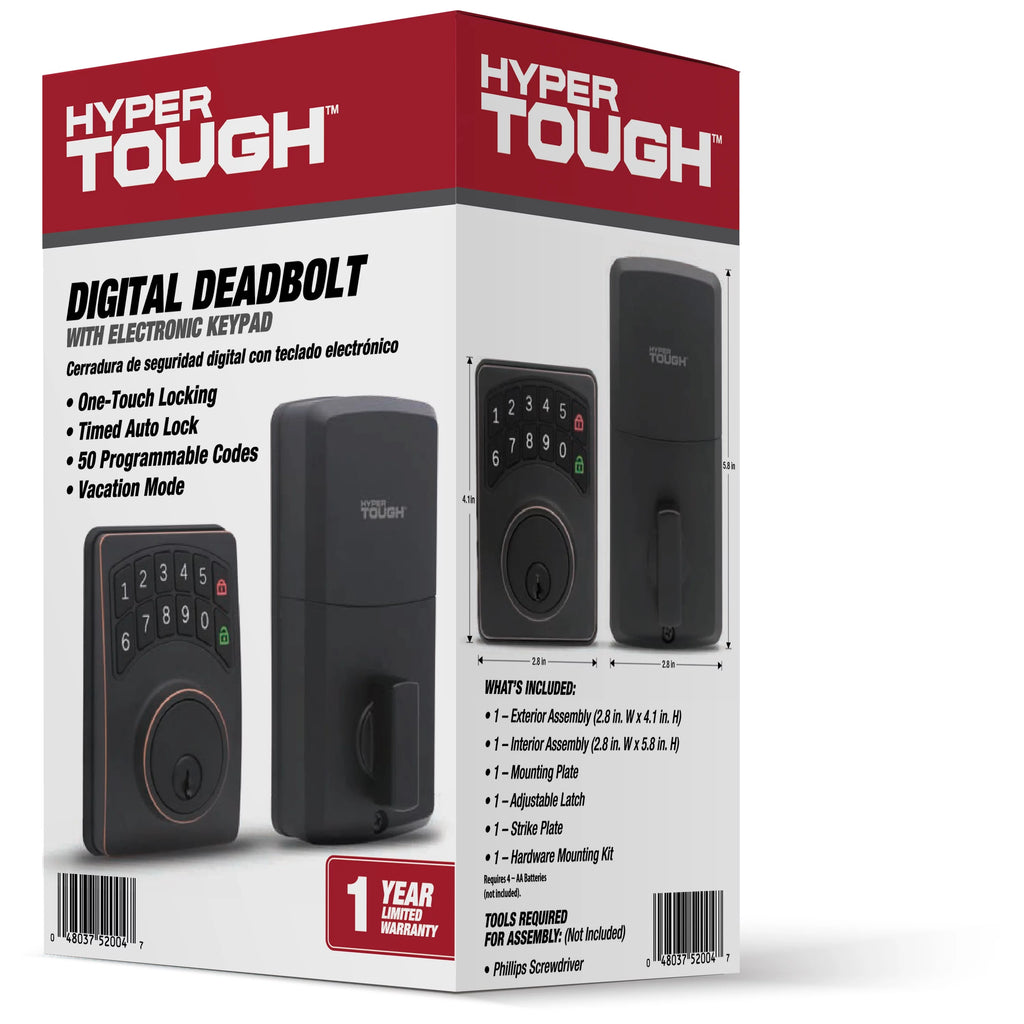 Digital Deadbolt Oil Rubbed Bronze T6024
