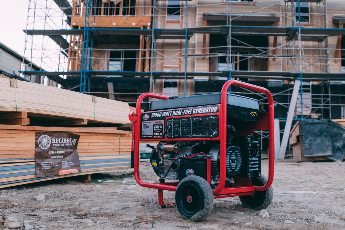 10000 Watt Dual Fuel Portable Generator with Electric Start I207