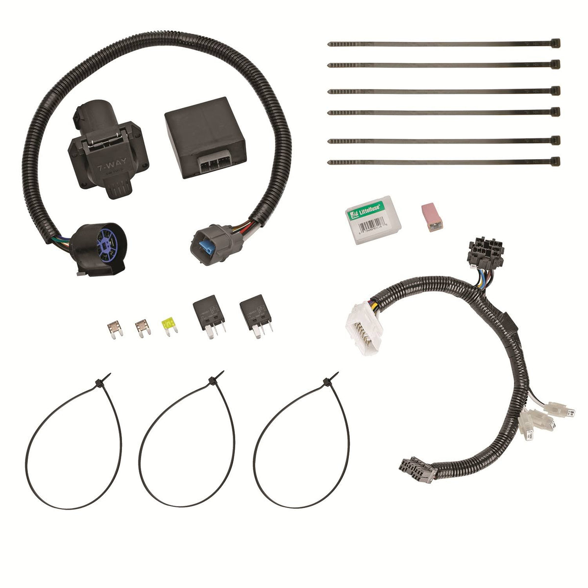 7Way Circuit Protected Tow Harness Wiring Package F502521