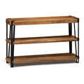 Natural Solid Wood with Metal Media Console Table L153925