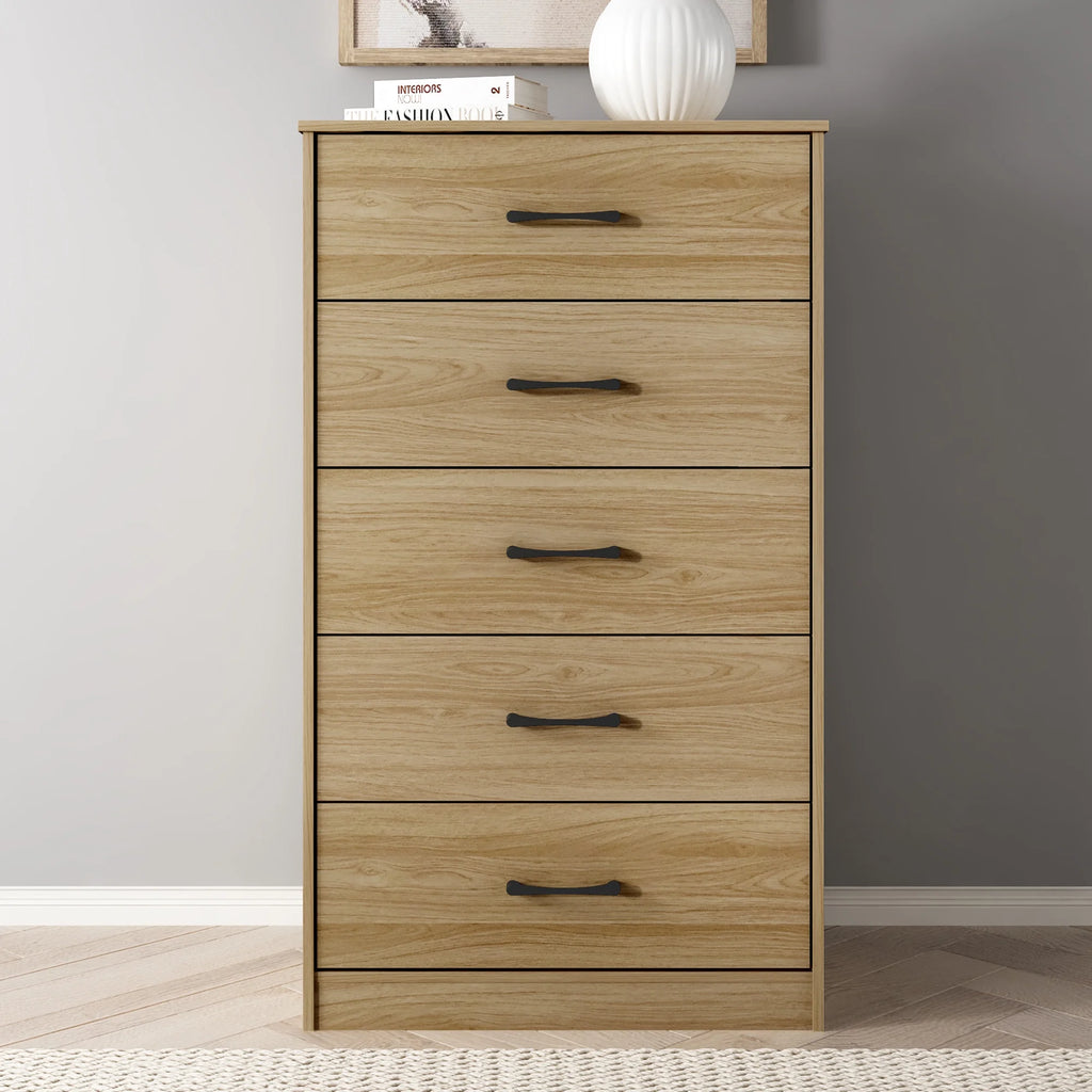 White 5 Drawer Dresser L714