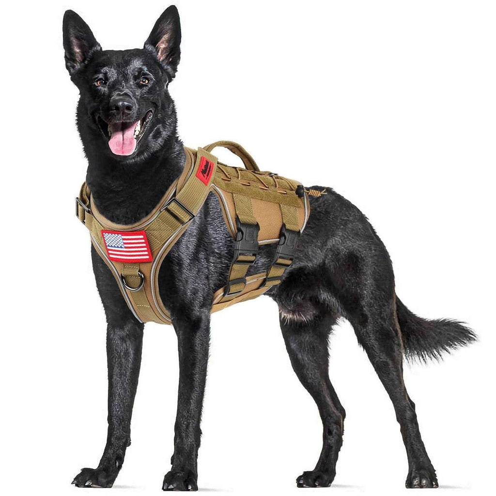 Tactical Dog Harness Reflective No Pull with Handle P338819