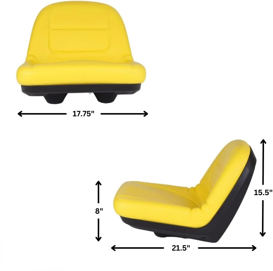 Black & Yellow Mower Seat F632