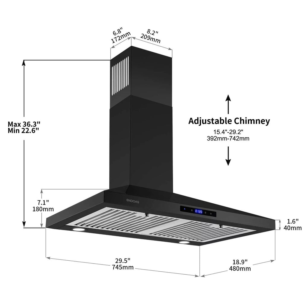 30 inch Stainless Steel Wall Mount Range Hood I3956