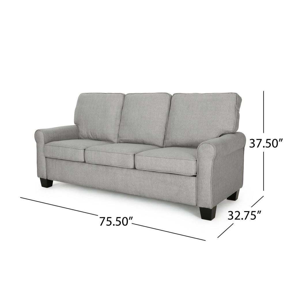 Gray Fabric 3 Seater Sofa V1345